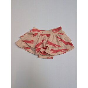 Kate Quinn Modal Pink Jumping Foxes Skirted Ruffle Bloomer 3-6 Months
